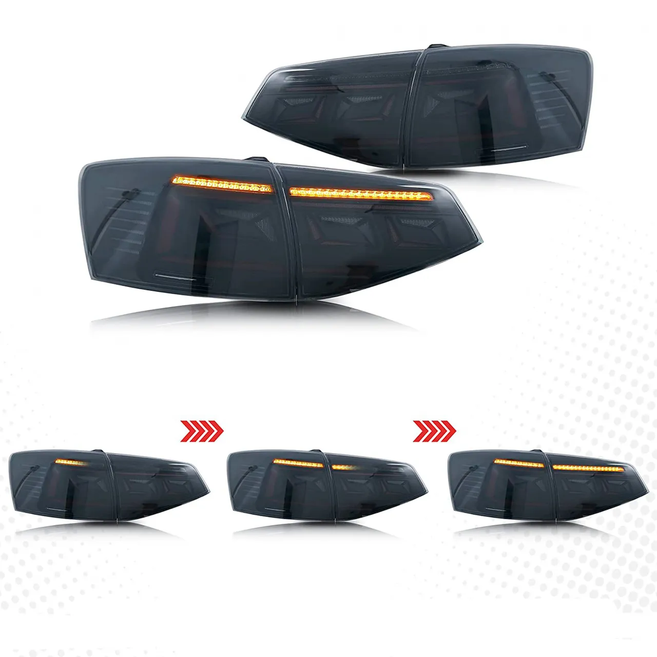 Lanterna jetta mk6..5  passat style smoke 2015 a 2017 - Imagem 3