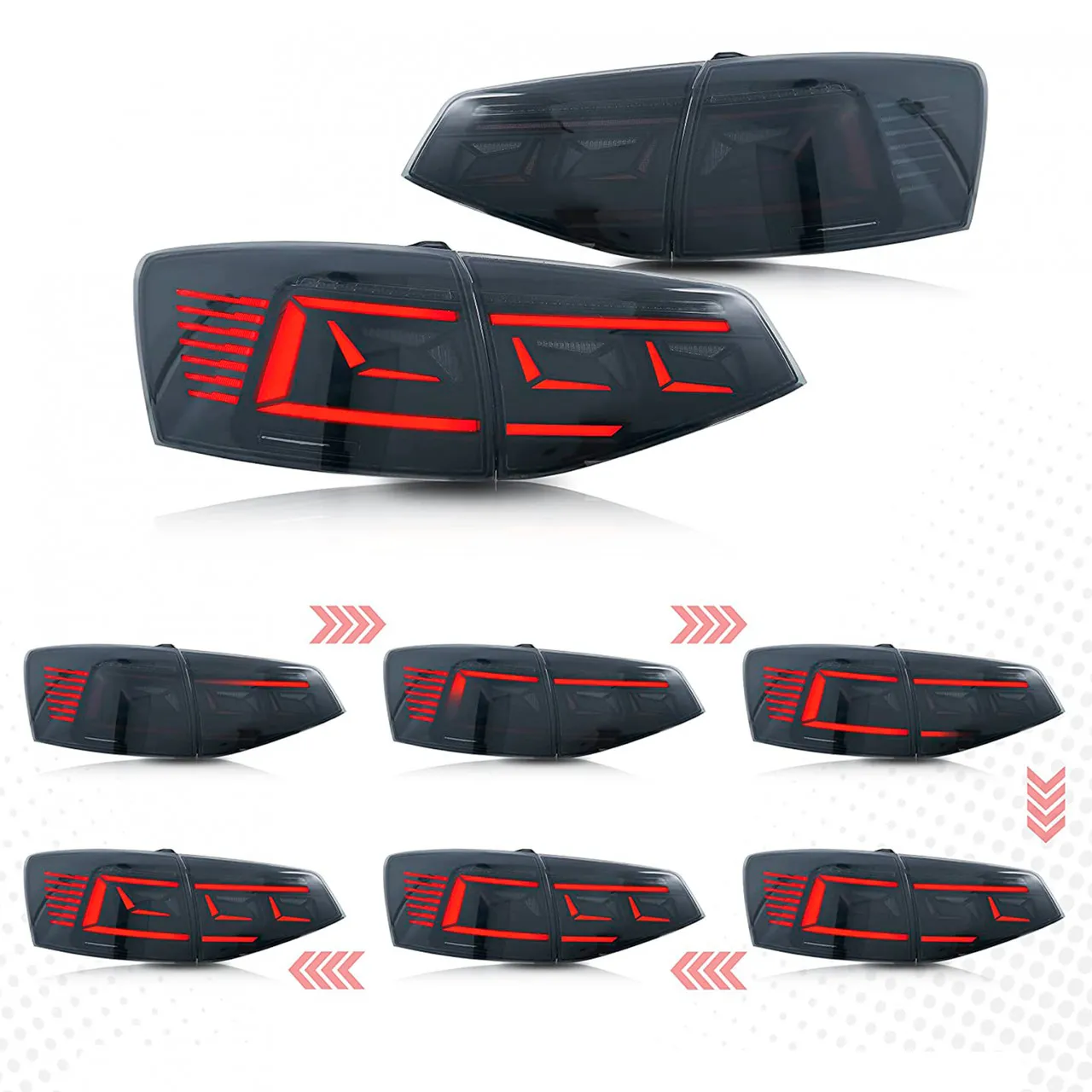 Lanterna jetta mk6..5  passat style smoke 2015 a 2017 - Imagem 2